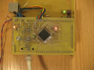 Ethernet test board based on Microchip controller